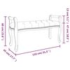 vidaXL Πάγκος Ανοιχτό Γκρι 110x45x60 εκ. Βελούδινος