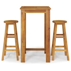 vidaXL &Sigma;&epsilon;&tau; &Epsilon;&pi;ί&pi;&lambda;&omega;&nu; &Mu;&pi;&alpha;&rho; &Kappa;ή&pi;&omicron;&upsilon; 3 &Tau;&epsilon;&mu;&alpha;&chi;ί&omega;&nu; &alpha;&pi;ό &Mu;&alpha;&sigma;ί&phi; &Xi;ύ&lambda;&omicron; &Alpha;&kappa;&alpha;&kappa;ί&alpha;&sigmaf;