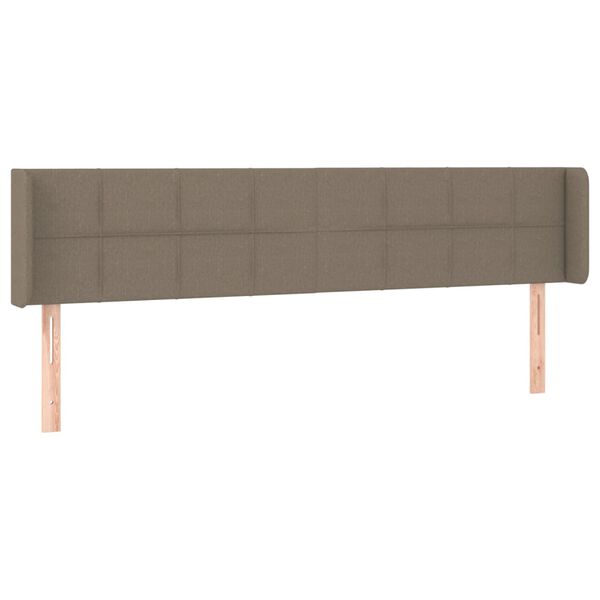 vidaXL Κεφαλάρι με Πτερύγια Taupe 183x16x78/88 εκ. Υφασμάτινο