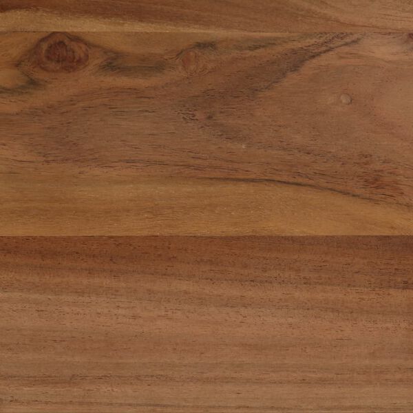 vidaXL Τραπεζαρία 120 x 60 x 76 εκ. από Μασίφ Ξύλο Ακακίας και Ατσάλι