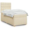 vidaXL &Kappa;&rho;&epsilon;&beta;ά&tau;&iota; Boxspring &mu;&epsilon; &Sigma;&tau;&rho;ώ&mu;&alpha; &Kappa;&rho;&epsilon;&mu; 90x190 &epsilon;&kappa;.&Upsilon;&phi;&alpha;&sigma;&mu;ά&tau;&iota;&nu;&omicron;
