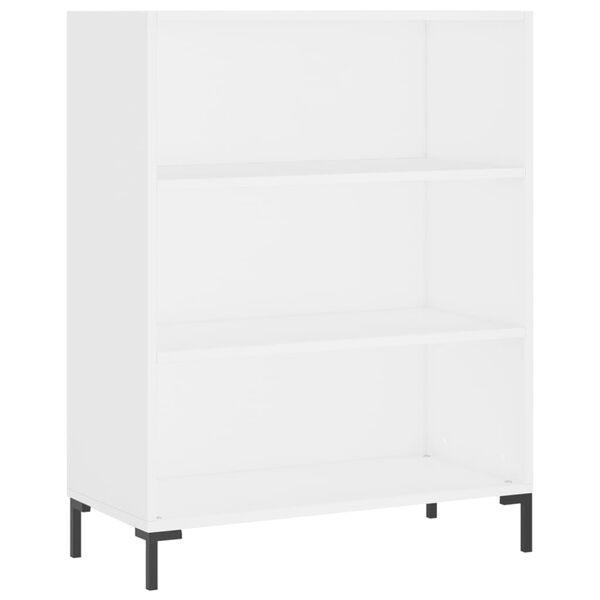 vidaXL Βιβλιοθήκη Λευκή 69,5 x 32,5 x 90 εκ. από Επεξεργασμένο Ξύλο