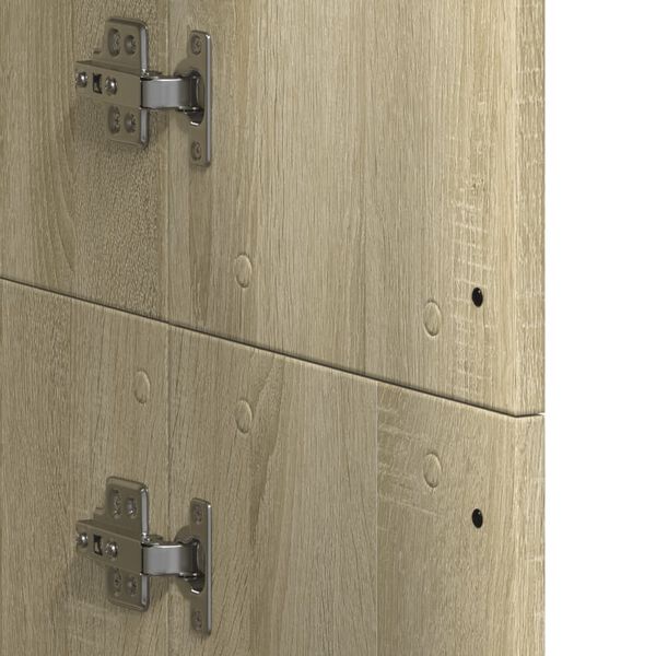 vidaXL Ντουλάπα Sonoma δρυς 60 x 35 x 180 εκ. από Επεξ. Ξύλο