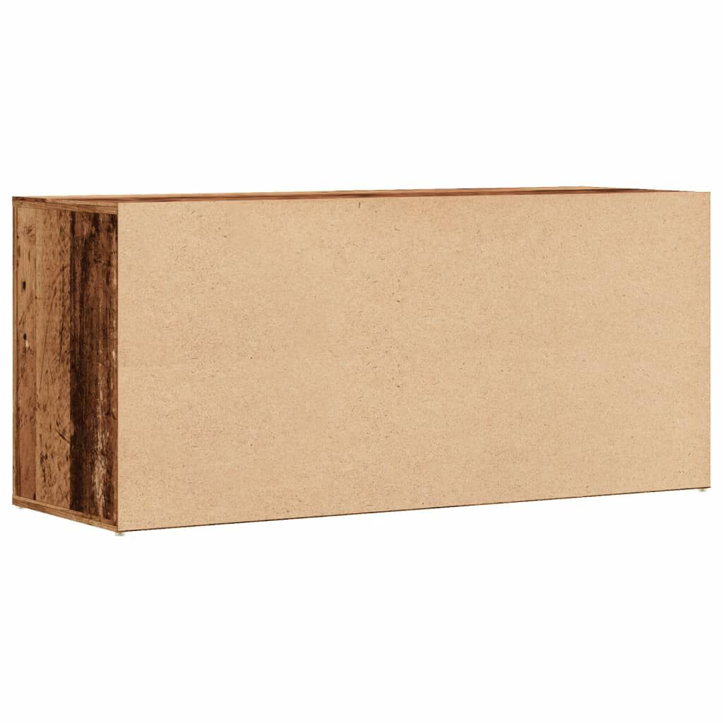 vidaXL Παπουτσοθήκη Όψη Παλαιού Ξύλου 100x35x45 εκ. Επεξεργασμένο Ξύλο