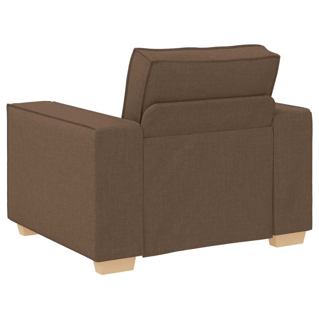 vidaXL Σετ Καναπέ με μαξιλάρι 3 pcs Καφέ 220 x 78 x 84 εκ. ύφασμα