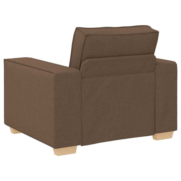 vidaXL Σετ Καναπέ με μαξιλάρι 3 pcs Καφέ 220 x 78 x 84 εκ. ύφασμα