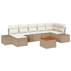 vidaXL &Sigma;&epsilon;&tau; &Kappa;&alpha;&nu;&alpha;&pi;έ &Kappa;ή&pi;&omicron;&upsilon; 8 pcs &Mu;&pi;&epsilon;&zeta; &kappa;&alpha;&iota; &lambda;&epsilon;&upsilon;&kappa;ό