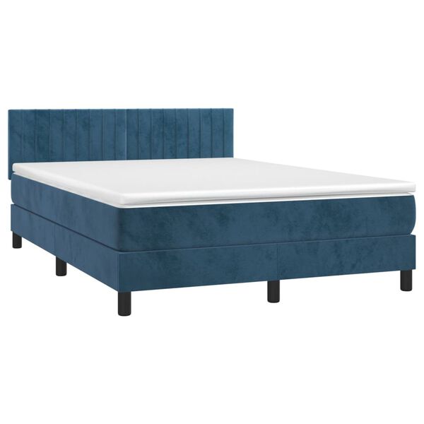 vidaXL &Kappa;&rho;&epsilon;&beta;ά&tau;&iota; Boxspring &mu;&epsilon; &Sigma;&tau;&rho;ώ&mu;&alpha; &Sigma;&kappa;&omicron;ύ&rho;&omicron; &Mu;&pi;&lambda;&epsilon; 140x200 &epsilon;&kappa;. &Beta;&epsilon;&lambda;&omicron;ύ&delta;&iota;&nu;&omicron;