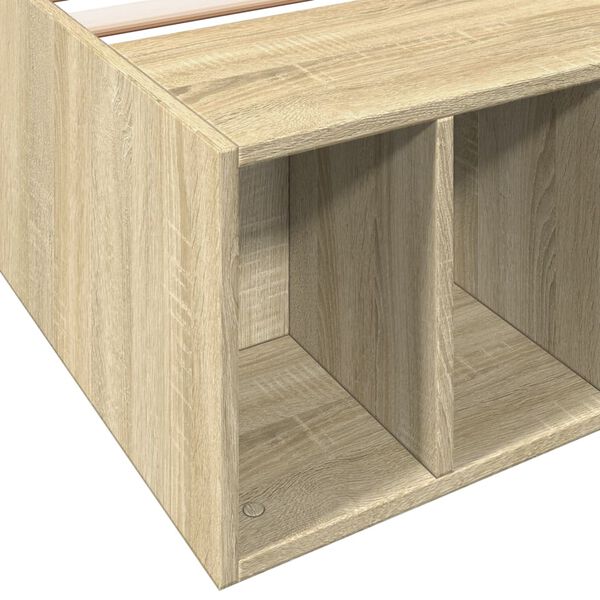 vidaXL Πλαίσιο Κρεβατιού Sonoma Δρυς 90x200 εκ. Επεξεργασμένο Ξύλο