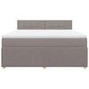 vidaXL &Kappa;&rho;&epsilon;&beta;ά&tau;&iota; Boxspring &mu;&epsilon; &Sigma;&tau;&rho;ώ&mu;&alpha; Taupe 180x200 &epsilon;&kappa;. &Upsilon;&phi;&alpha;&sigma;&mu;ά&tau;&iota;&nu;&omicron;