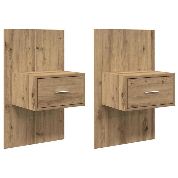 vidaXL &Kappa;&omicron;&mu;&omicron;&delta;ί&nu;&omicron; &mu;&epsilon; &sigma;&upsilon;&rho;&tau;ά&rho;&iota; 2 pcs Artisan Oak 50 x 32,5 x 80 &epsilon;&kappa;.