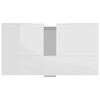 vidaXL Ντουλάπι Νιπτήρα Γυαλιστερό Λευκό 60x32x53,5 εκ. Επεξ. Ξύλο