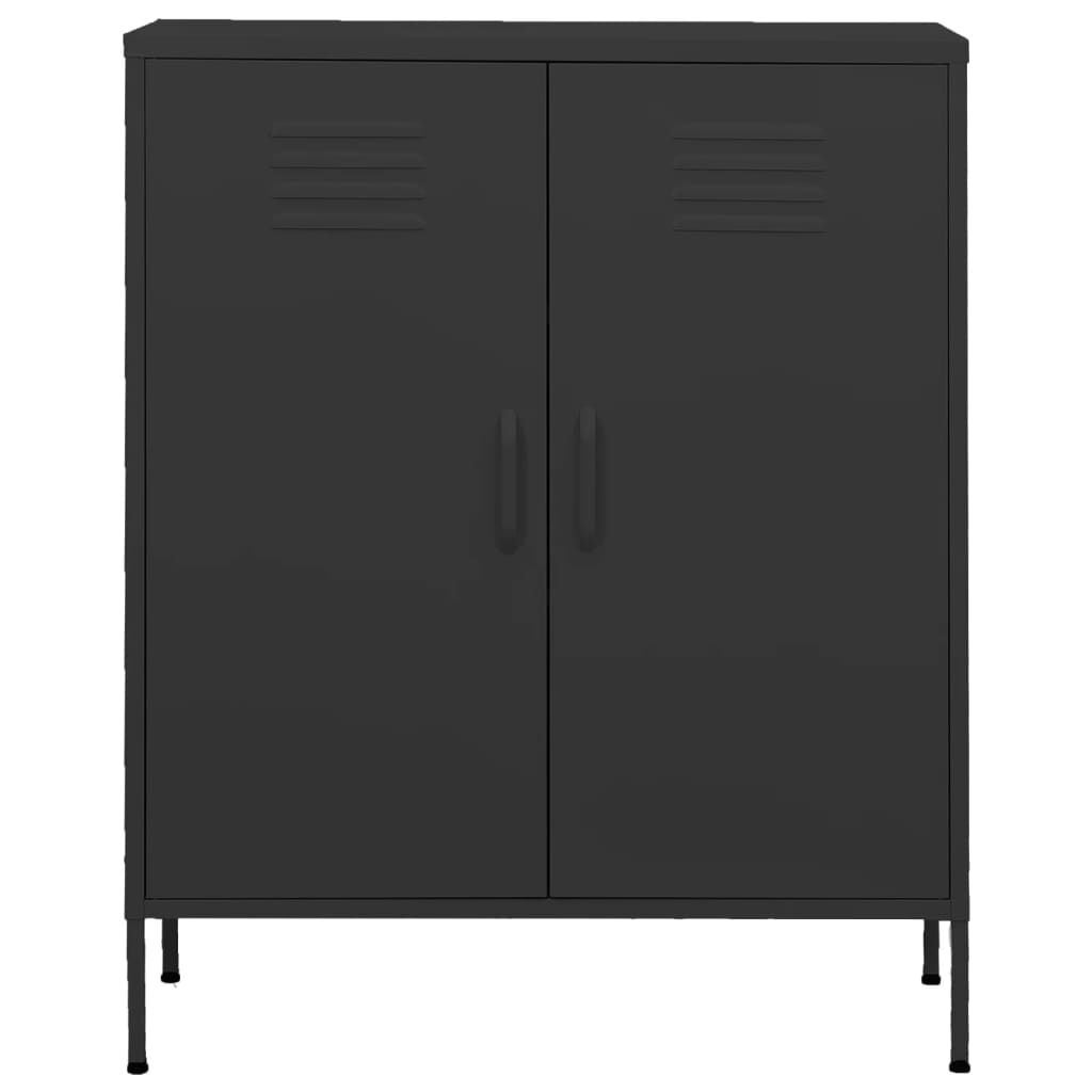 vidaXL Ντουλάπι Αποθήκευσης Ανθρακί 80 x 35 x 101,5 εκ. Ατσάλινο