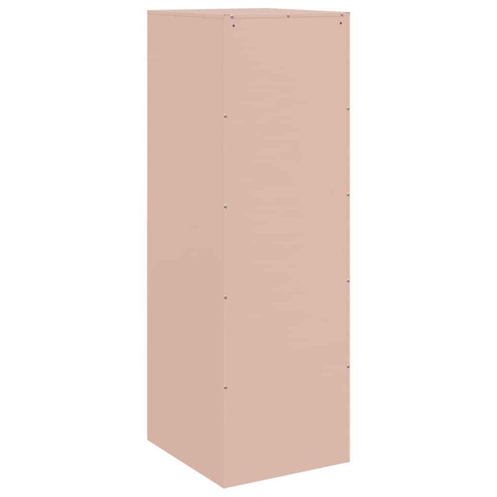 vidaXL Ντουλάπι Ροζ 34,5x39x107 εκ. από Ατσάλι