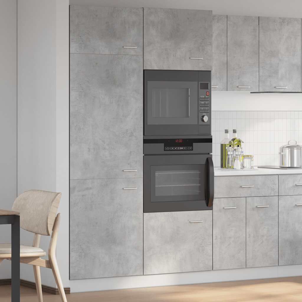 vidaXL Ντουλάπι Ψυγείου Lyon Γκρι Σκυροδέματος 60x57x207εκ.