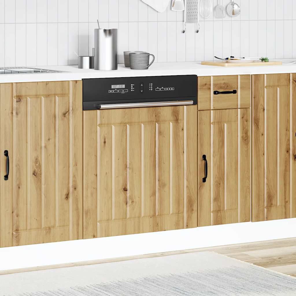 vidaXL Πίνακας πλυντηρίου πιάτων "Lucca" Artisan Oak Engineered Wood