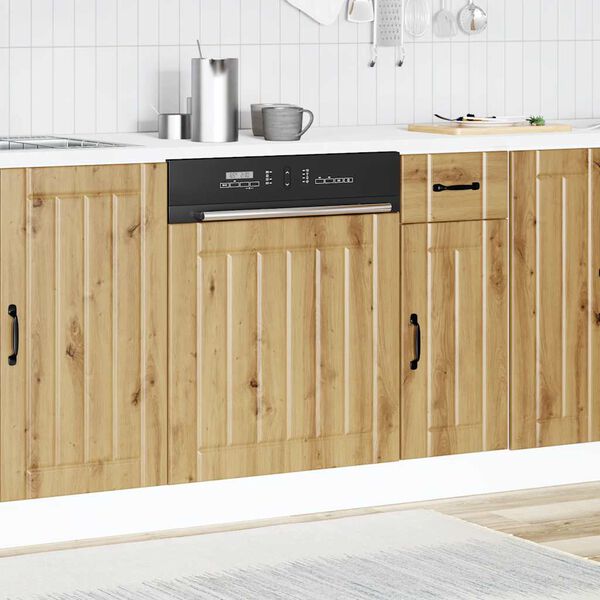 vidaXL Πίνακας πλυντηρίου πιάτων "Lucca" Artisan Oak Engineered Wood