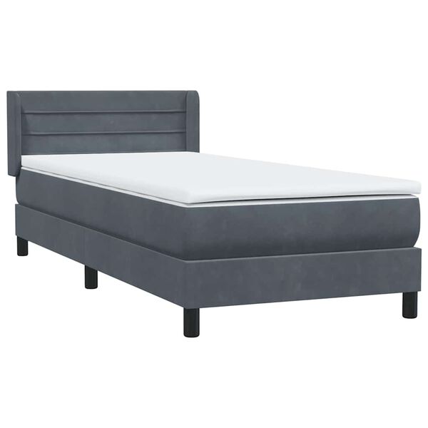 vidaXL Box Spring &Kappa;&rho;&epsilon;&beta;ά&tau;&iota; &mu;&epsilon; &sigma;&tau;&rho;ώ&mu;&alpha; &Sigma;&kappa;&omicron;ύ&rho;&omicron; &gamma;&kappa;&rho;&iota; 80x210 &epsilon;&kappa;. &Beta;&epsilon;&lambda;&omicron;ύ&delta;&iota;&nu;&omicron;