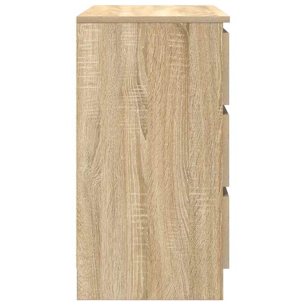 vidaXL Συρταριέρα με Συρτάρια Sonoma Δρυς 71x35x65 εκ. από Επεξ. Ξύλο