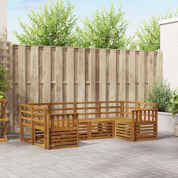 vidaXL &Sigma;&epsilon;&tau; &Kappa;&alpha;&nu;&alpha;&pi;έ 6 pcs &Phi;&upsilon;&sigma;&iota;&kappa;ό &Sigma;&tau;&epsilon;&rho;&epsilon;ό &Xi;ύ&lambda;&omicron; &Alpha;&kappa;&alpha;&kappa;ί&alpha;&sigmaf;