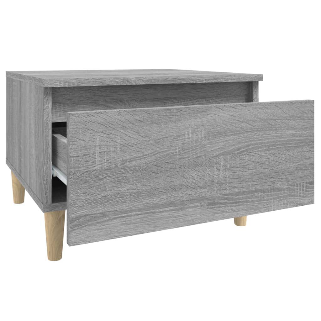 vidaXL Τραπέζι Βοηθητικό Γκρι Sonoma 50x46x35 εκ. Επεξεργασμένο Ξύλο