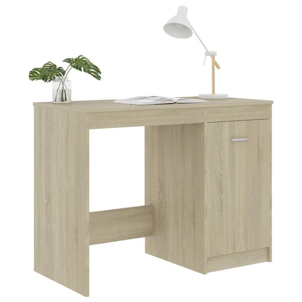 vidaXL Γραφείο Χρώμα Sonoma Δρυς 100 x 50 x 76 εκ. από Επεξ. Ξύλο