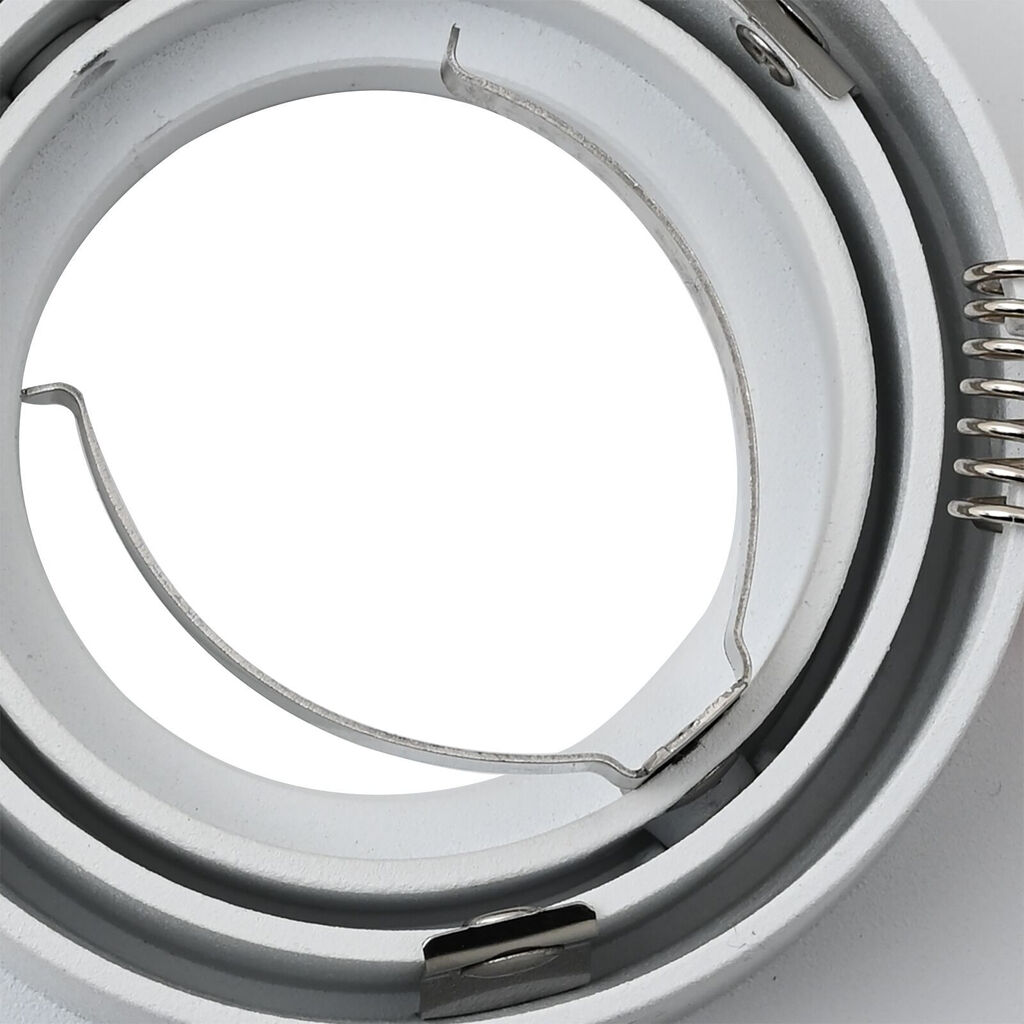 vidaXL Spotlights με προβολείς 6 pcs Λευκό 9 x 9 x cm Αλουμίνιο