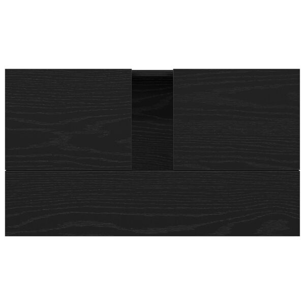 vidaXL Ντουλάπι νιπτήρα Μαύρη δρυς 58 x 33 x 60 εκ. Επεξεργασμένο ξύλο