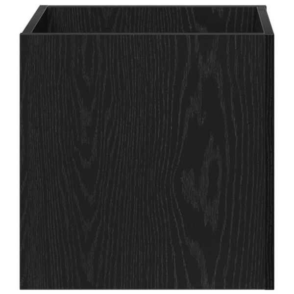vidaXL Γλάστρα Μαύρη δρυς 40 x 40 x 40 cm Επεξεργασμένο ξύλο