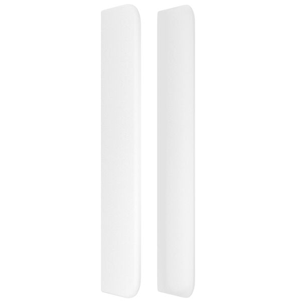 vidaXL Κρεβάτι Boxspring με Στρώμα Λευκό 160x200εκ.από Συνθετικό Δέρμα