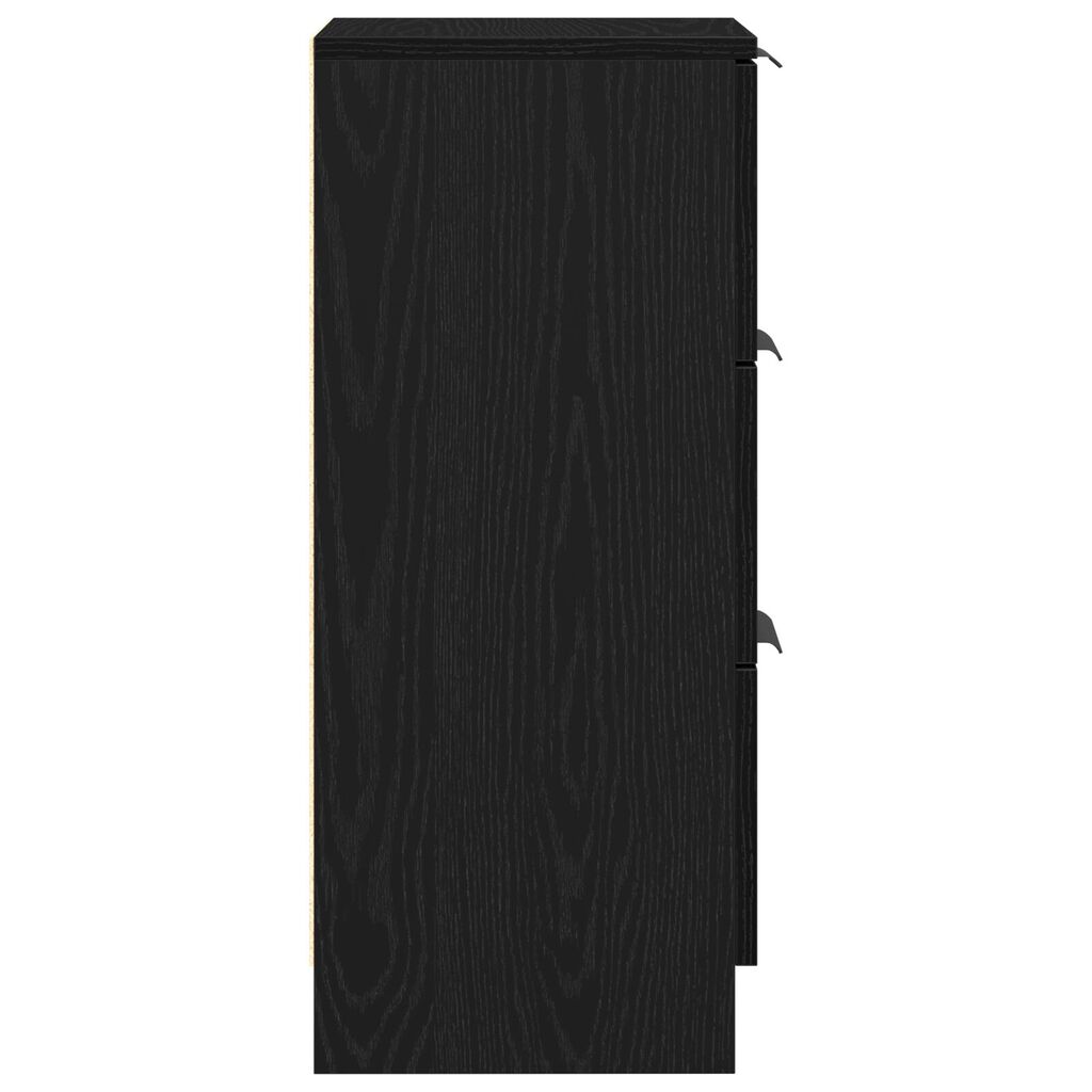 vidaXL Μαύρος Διορθωτής 30x30x70 εκ. Κατασκευασμένος από Επεξεργασμένο Ξύλο