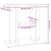 vidaXL Βάση Ενυδρείου Λευκή 60 x 30 x 60 εκ. από Επεξεργασμένο Ξύλο