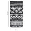 vidaXL Χαλί εξωτερικού χώρου ARAKIL Μαύρο 80x150 cm PP