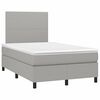 vidaXL &Kappa;&rho;&epsilon;&beta;ά&tau;&iota; Boxspring &mu;&epsilon; &Sigma;&tau;&rho;ώ&mu;&alpha; & LED &Alpha;&nu;.&Gamma;&kappa;&rho;&iota; 120x190&epsilon;&kappa;. &Upsilon;&phi;&alpha;&sigma;&mu;ά&tau;&iota;&nu;&omicron;