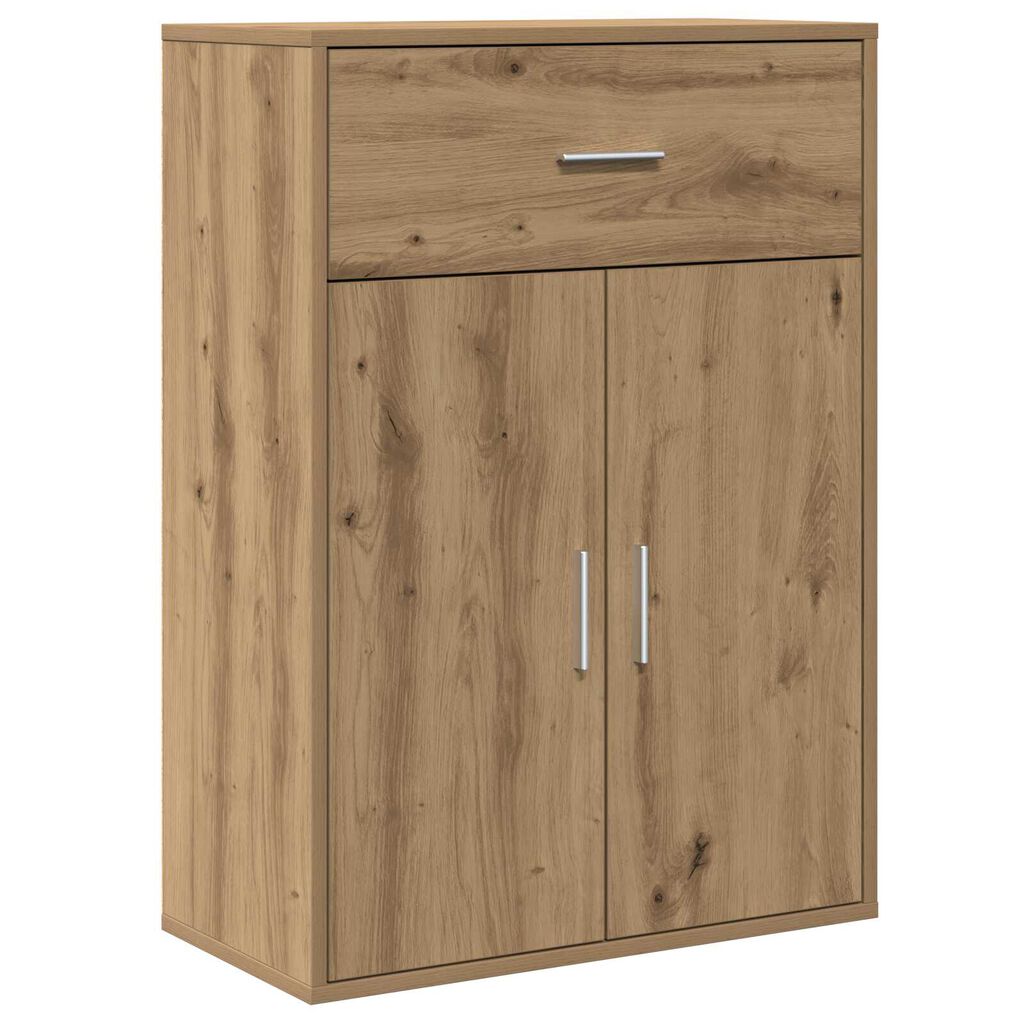 vidaXL Πλαϊνό γραφείο artisan δρυς 79 x 38 x 80 εκ. Επεξεργασμένο ξύλο
