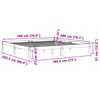 vidaXL Σκελετός Κρεβ. Χωρίς Στρώμα Καφέ Κεριού 180x200 εκ Μασίφ Πεύκο