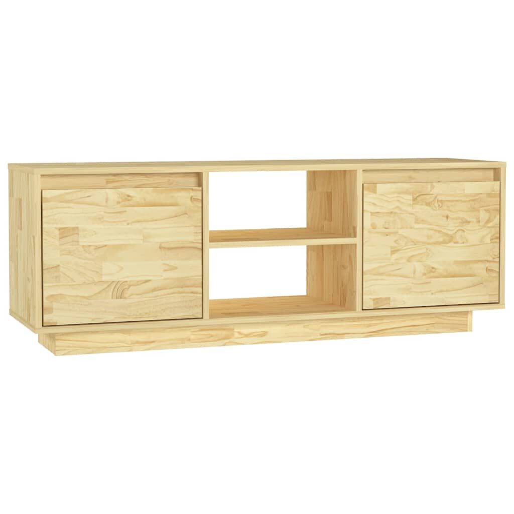 vidaXL Έπιπλο Τηλεόρασης 110 x 30 x 40 εκ. από Μασίφ Ξύλο Πεύκου