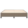 vidaXL Σκελετός Κρεβατιού Χωρίς Στρώμα Taupe 160x200 εκ. Υφασμάτινο