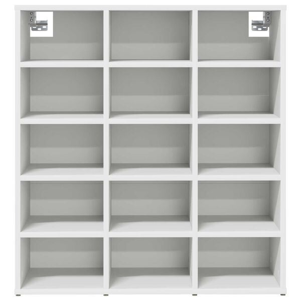 vidaXL Ντουλάπα Παπουτσιών Λευκό 52.5 x 30 x 50 εκ. Επεξεργασμένο ξύλο
