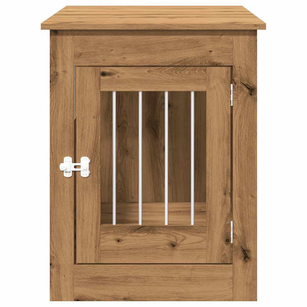 vidaXL Έπιπλα κλουβιού σκύλου Artisan Oak Κατασκευασμένο ξύλο
