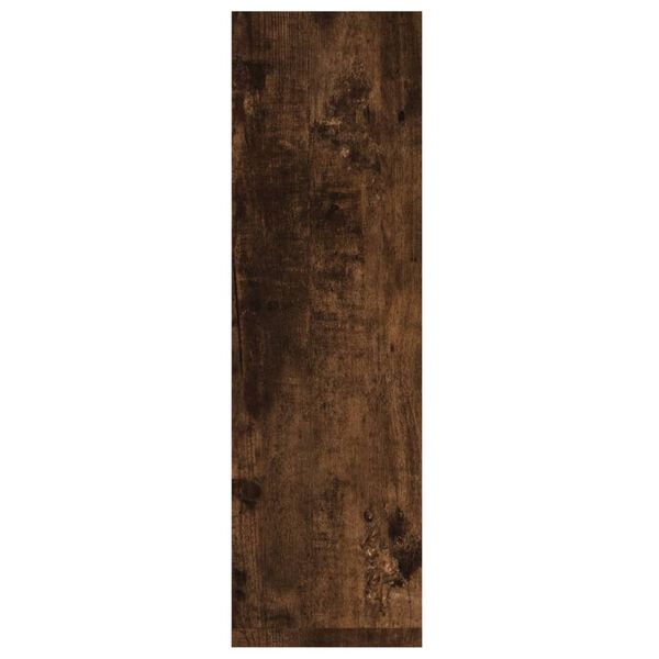 vidaXL Ραφιέρες Τοίχου 2 τεμ. Καπνιστή Δρυς 50x15x50εκ. Επεξεργ. Ξύλο