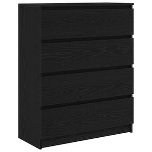 vidaXL Sideboard &Mu;&alpha;ύ&rho;&eta; &beta;&epsilon;&lambda;&alpha;&nu;&iota;&delta;&iota;ά 80x35x99 cm &Kappa;&alpha;&tau;&alpha;&sigma;&kappa;&epsilon;&upsilon;&alpha;&sigma;&mu;έ&nu;&omicron; &xi;ύ&lambda;&omicron;