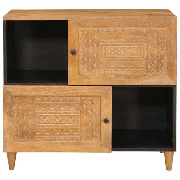 vidaXL Πλαϊνό γραφείο Ανοιχτό καφέ 33.5 x 80 x 75 εκ