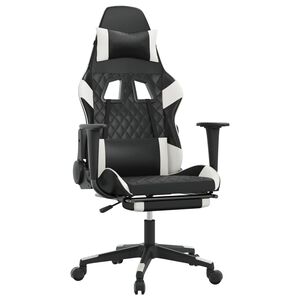 vidaXL &Kappa;&alpha;&rho;έ&kappa;&lambda;&alpha; Gaming &Mu;&alpha;&sigma;ά&zeta; &Upsilon;&pi;&omicron;&pi;ό&delta;&iota;&omicron; &Mu;&alpha;ύ&rho;&omicron;/&Lambda;&epsilon;&upsilon;&kappa;ό &alpha;&pi;ό &Sigma;&upsilon;&nu;&theta;&epsilon;&tau;&iota;&kappa;ό &Delta;έ&rho;&mu;&alpha;
