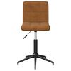 3087665 vidaXL Swivel Dining Chairs 4 pcs Brown Velvet (334427&times;2)