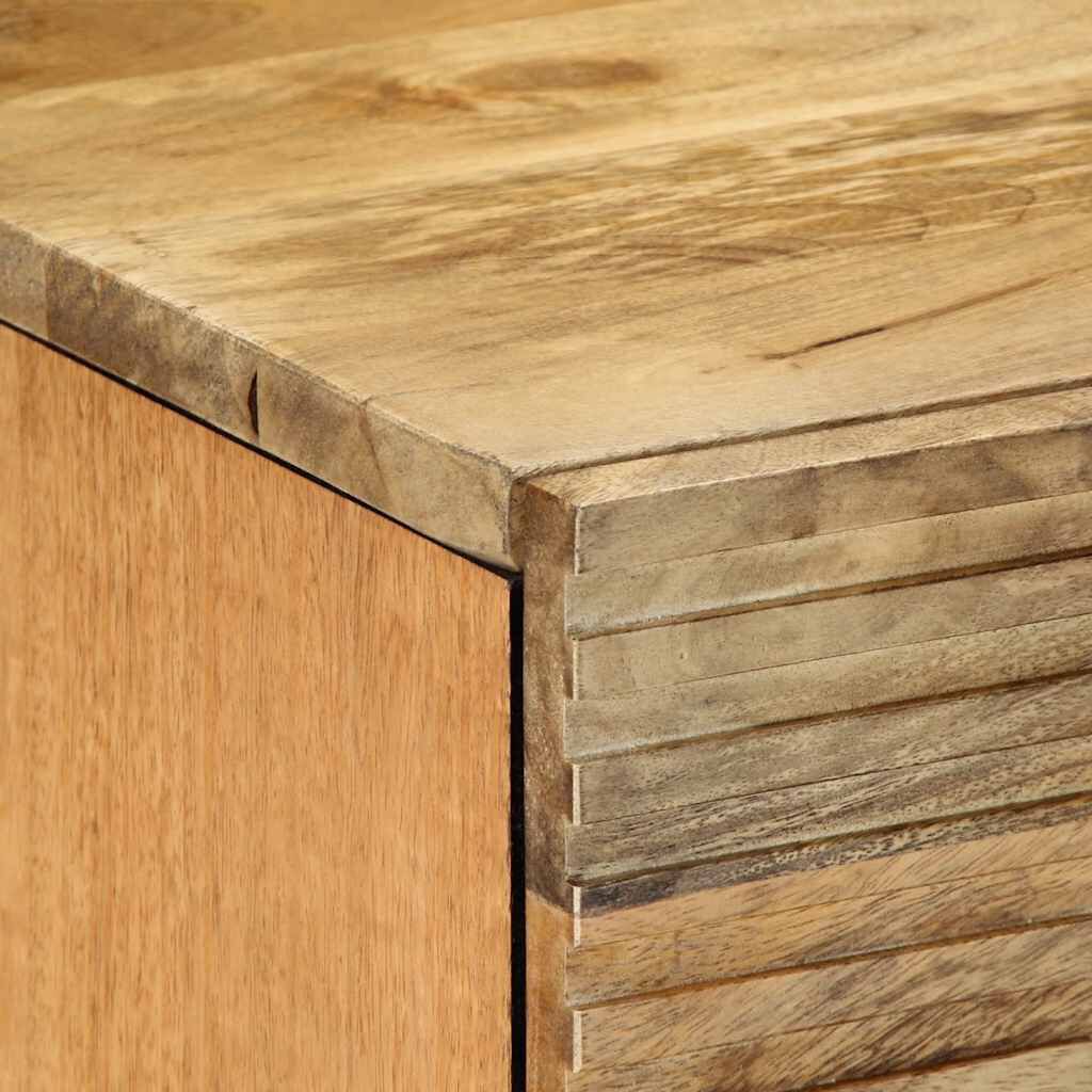 vidaXL Κομοδίνα 2 τεμάχια καφέ 40x33x46 cm από μασίφ ξύλο Mango
