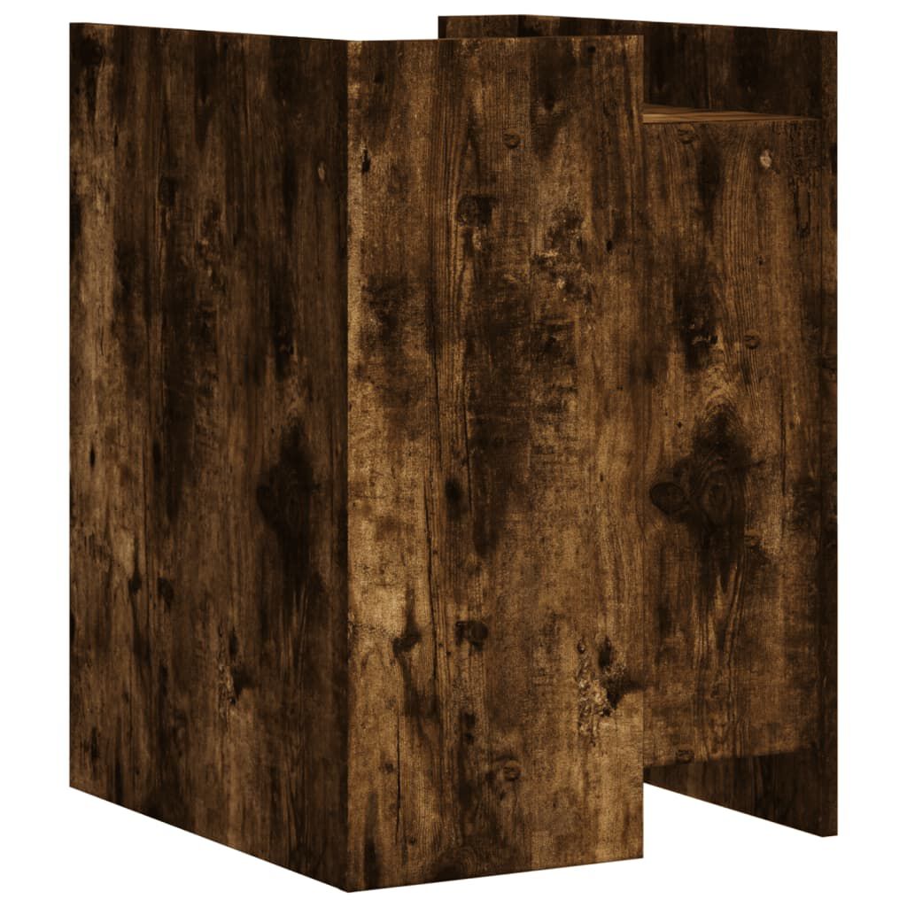vidaXL Κομοδίνο Καπνιστή Δρυς 45x50x65 εκ. από Επεξεργασμένο Ξύλο