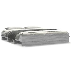 vidaXL &Pi;&lambda;&alpha;ί&sigma;&iota;&omicron; &Kappa;&rho;&epsilon;&beta;&alpha;&tau;&iota;&omicron;ύ &Gamma;&kappa;&rho;&iota; Sonoma 200x200 &epsilon;&kappa;. &Epsilon;&pi;&epsilon;&xi;&epsilon;&rho;&gamma;&alpha;&sigma;&mu;έ&nu;&omicron; &Xi;ύ&lambda;&omicron;