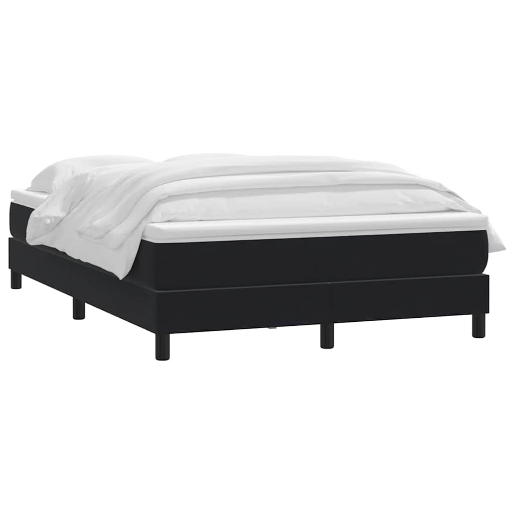 vidaXL Box Spring Κρεβάτι με στρώμα Μαύρο 160x220 cm Βελούδινο
