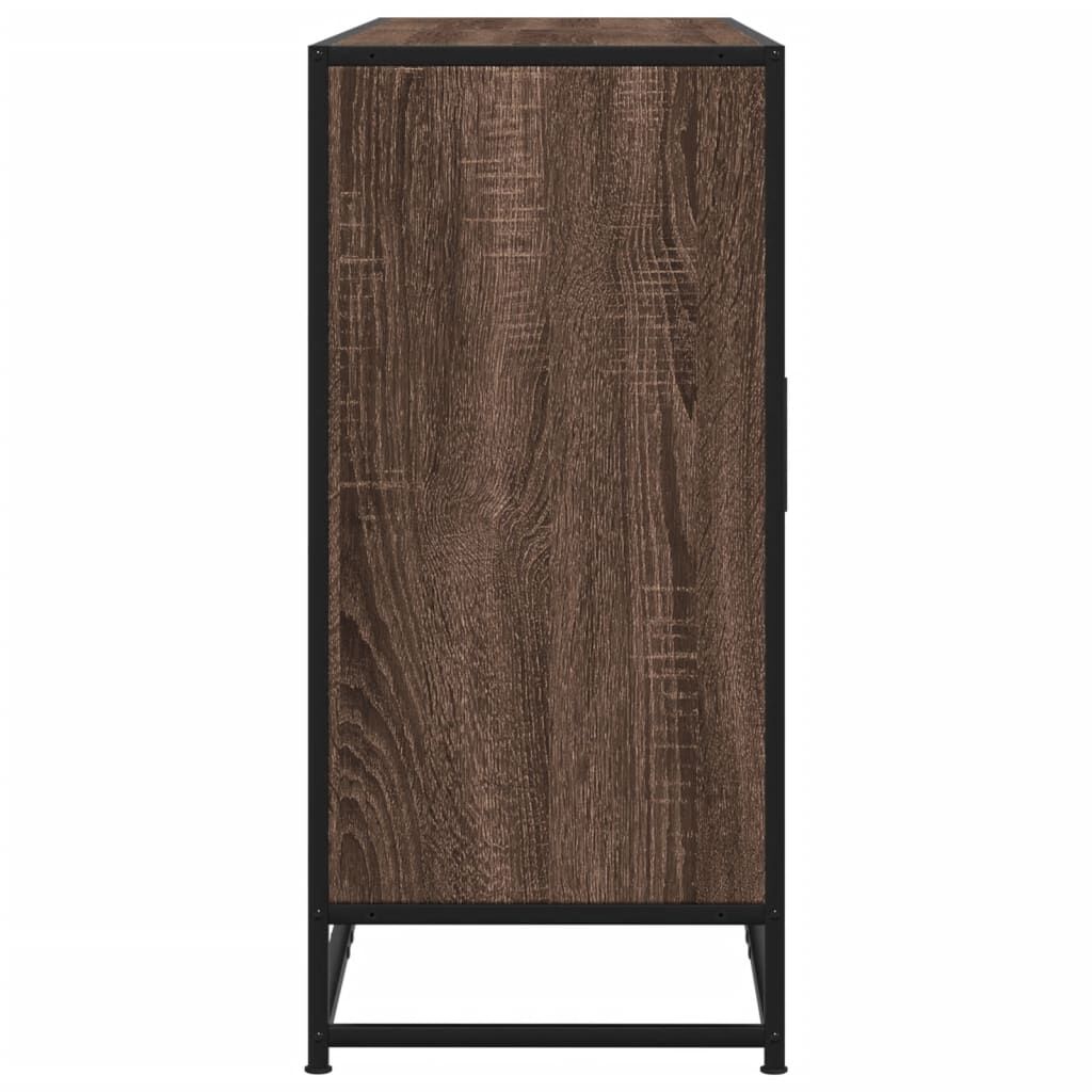 vidaXL Sideboard καφέ δρυς 134x35x76 cm Κατασκευασμένο ξύλο